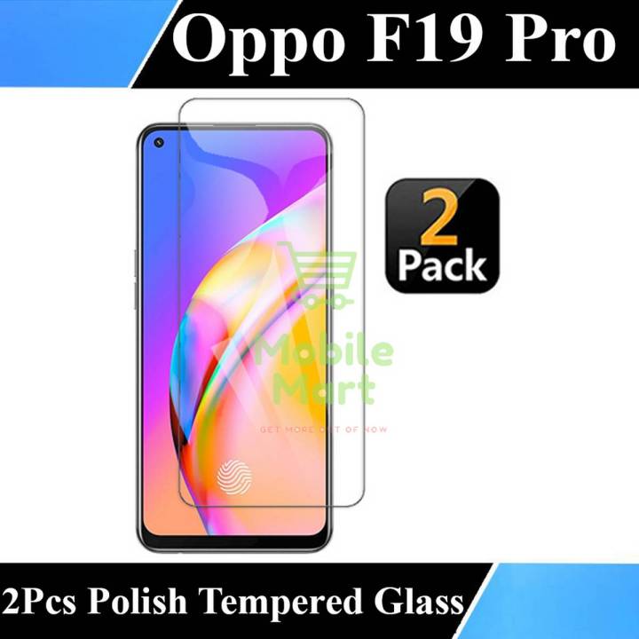 Oppo F19 Pro Tempered Glass Screen Protector Premium High Quality Polish Glass For Oppo F19 Pro - 2Pcs