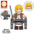 Attack on Titan Minifigures Lego Figures Eren Jaeger Armin Arlert Levi Ackerman Building Blocks Toys. 