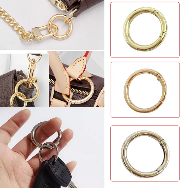 Spring Gate O Ring Openable Keyring Key Leather Bag Handbag Belt Strap ...