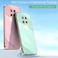 COROGI for Huawei Mate 20 Pro Back Cover Luxury 6D Plating Square Frame Shiny Case Camera Lens Protection Soft Silicone Mobile Phone Cases. 