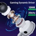 Plextone RX3 PRO Type-C Stereo Wired Gaming Headphones with Dual Microphone – White. 