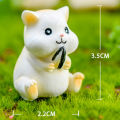 Cute Hamster Mouse Resin Model Statue Miniatures Figurine Home Landscape Decor. 