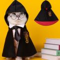 MOLAMGO Pet Clothes Dress Up Harry Potter College Style Cape Halloween Cosplay for Dog Cat. 