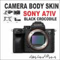 sony a7iv sony a7 mark 4 skin black crocodile skin. 
