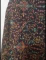 Black Pashmina Embroidered Stole. 