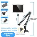 Long Overhead Tripod Mount for Phone Webcam Ring Light, Gooseneck Desk Phone Arm Holder for Over Head Video Recording Filming Live Streaming, Webcam Tripod Stand with Articulating Arm tripod stand. 