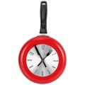 Wall Clock Metal Frying Pan Design 8 Inch Clocks Kitchen Decoration Novelty Art Watch. 