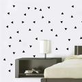 Black Triangle Wall Decals 2 Inch, 128 Pcs. 