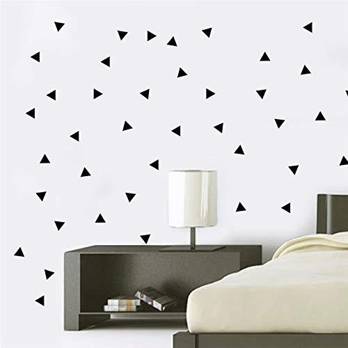 Black Triangle Wall Decals 2 Inch, 128 Pcs