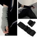 Anime Naruto Gloves Sasuke Elastic Knitted Mittens Wrist Arm Fingerless Long Glove Cosplay Accessory. 