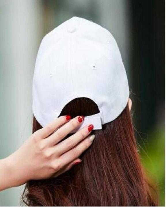 Plain%20Sun%20Block%20&%20Baseball%20P-Cap%20For%20Girls%20White%20-%20Image%204