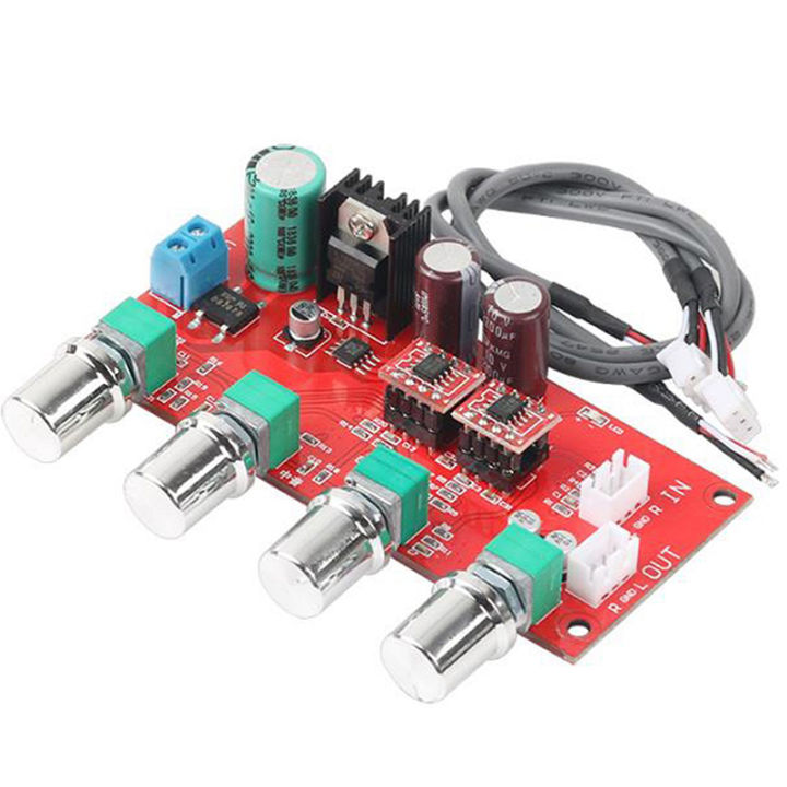 AD828 HIFI Stereo Preamp amplifier board volume Tone Control Pre-amp ...
