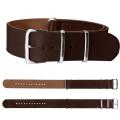 18mm/20mm/22mm PU Leather Wrist Watch Band Strap Mens Stainless Steel Pin Buckle. 