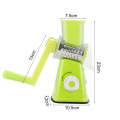 Vegetable Drum Slicer with 3 Blade - Manual Tabletop Drum Multi-Shredder Cheese Grater Machine - 3 In 1 Manual Rotary Vegetable Drum Cutter Hand Operated Chopper - Drum Grater - Salad Cutter - Kitchen & Dining, Food Processors - Graters, Peelers & Slicer. 