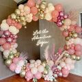 Round Backdrop Stand for Decoration, Flower Backdrop Frame Round, Metal Balloon Stand, Balloons Frame Circle, Round Balloons Stand, Round Arch Stand For Balloons Decoration, Easy to Assemble Round Stand, Round Decor Frame, Metal Stand For flower Decoratio. 