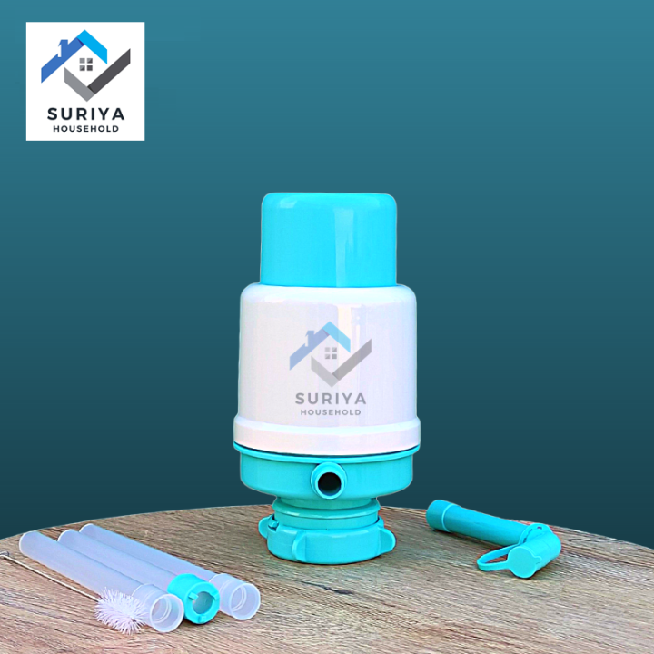 Premium Quality Drinking Water Hand Press Suction Pump for 19 Liters/5 Gallon Water Bottle Can Big Size Heavy Duty - Suriya Household