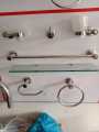 Bathroom Accessories set chrome 7 pieces Comfort Essentials. 