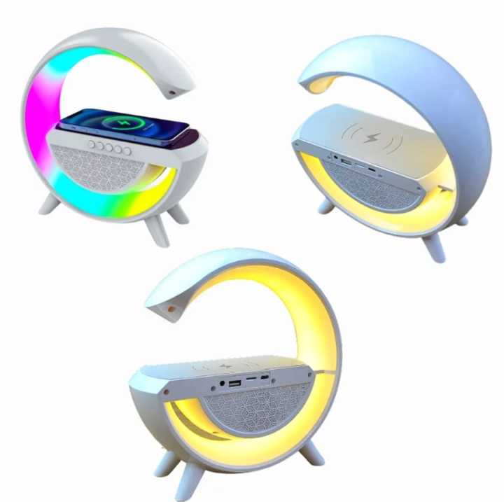 3-in-1 Multi-Function LED Night Lamp With Wireless Charging Bluetooth Speaker