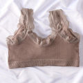 Korean Style Seamless Underwear Fairy Beauty Back No Steel Ring Detachable Chest Pad Lace Bra. 