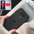 (Free Tempered Glass)Biruiqu For Xiaomi Black Shark 4 4 Pro Shockproof Anti Slip Soft TPU Sandstone Matte Back Case Cover. 
