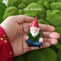 4Pcs Funny Garden Gnomes, Fairy Garden Gnome Miniature Decorations. 