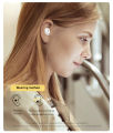 100 % Original Baseus Encok WM01, TWS Bluetooth 5.0, Wireless Earphones (Headset) - White. 