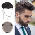 Invisible False Daily Bald Foreheads Black Heat Resistant Fiber Replacement Brown Natural Male Short Straight Wig Human Hair Wigs Nightclub Bar Wig Hairline Men's Toupee. 