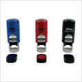 Mini 12mm Self inking Custom Round Rubber Stamp Shiny R512 -Using for paper and card with blue or black ink pad. 