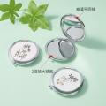 Small hand-held cute foldable double-sided small mirror female carry mini cosmetic mirror small flip portable. 