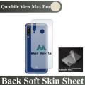 Q_mobile View Max Pro Back Matte Protector Anti-Slip Soft Skin Sheet Film With Sides Cover Protection Carbon Fiber For View Max Pro - Transparent. 