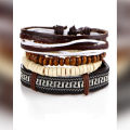 Triple XXX Multilayer Bracelet Set for Men. 