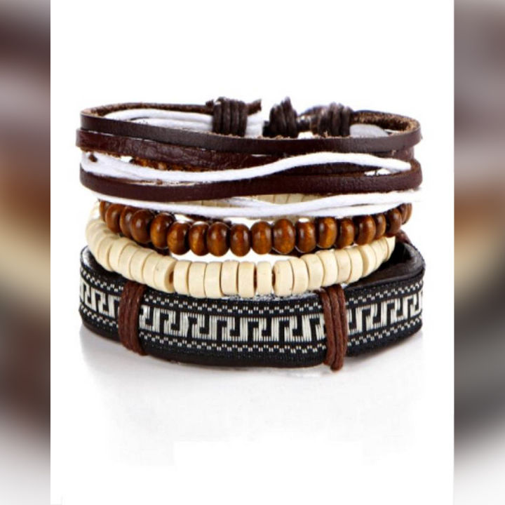 Triple XXX Multilayer Bracelet Set for Men