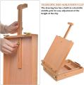 Portable Painting Storage Box Easel Beechwood Easel Box Adjustable Table Ske.tch Box Easel Wooden Artist Storage Case Easel for Drawing, Painting. 