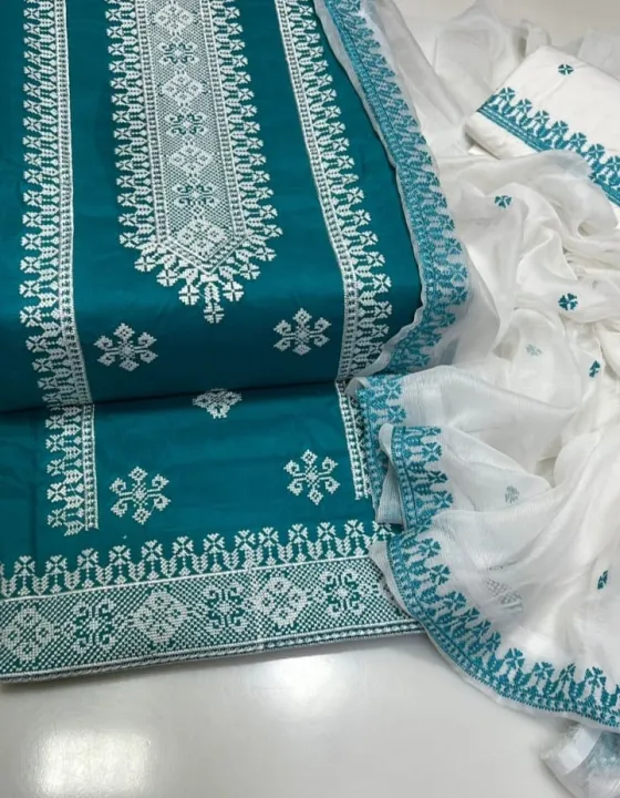 Lown%20Cotton%20Looking%20Nice%203%20piece%20Dress%20special%20for%20girl%20and%20women%20-%20Image%202