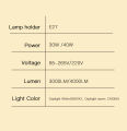 40W Foldable Led Garage Lights Super Bright Daylight Light Bulbs 4000LM Garage Ceiling LED Shop Lights for Workshop Warehouse. 