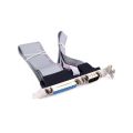 Motherboard Serial & Parallel Port Bracket DB9 DB25 RS232 COM Port Header Cable Connection ATX. 