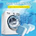 Sahoolat Store New 12 pcs Washing Machine Cleaning Tablets bacteria remover Cleaning detergent tablets Laundry Expert Detergent Deep Cleaner Washing Machine Slot Cleaner home cleaning tool. 