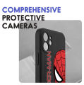 Hontinga for iPhone 6 Plus / 6S Plus Back Cover Cartoon Spiderman Design Soft Phone Case Square Edge Liquid Silicone Cases. 