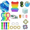 NYT 25Pcs/30Pcs Creative Adults Fidget Toy Set Cheap Sensory Fidget Toys Pack Children Squishy Sensory Antistress Relief Figet Toys. 