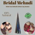 Pack of 1 | Bridal Mehendi cone henna for quick and superior colour | Dark Red Brown Organic from Karachi. 