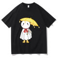 Weathering with you tees cartoon print tshirt men casual breathable T-shirt 100% cotton loose shirts unisex prevalent clothes. 