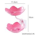 Double layer flower soap holder tray. 