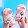 Summer Kids Sandals Hole Children's Shoes Slippers Soft Anti-Skid Cartoon DIY Design Hole Baby Shoes Sandy Beach For Boys Girls. 