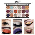 Miss Rose 18 Colors Sequins Glitter Powder High Gloss Pearly Eye shadow Palette. 