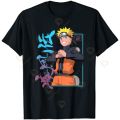 Naruto Shippuden Naruto Sasuke Split Face T-Shirt. 