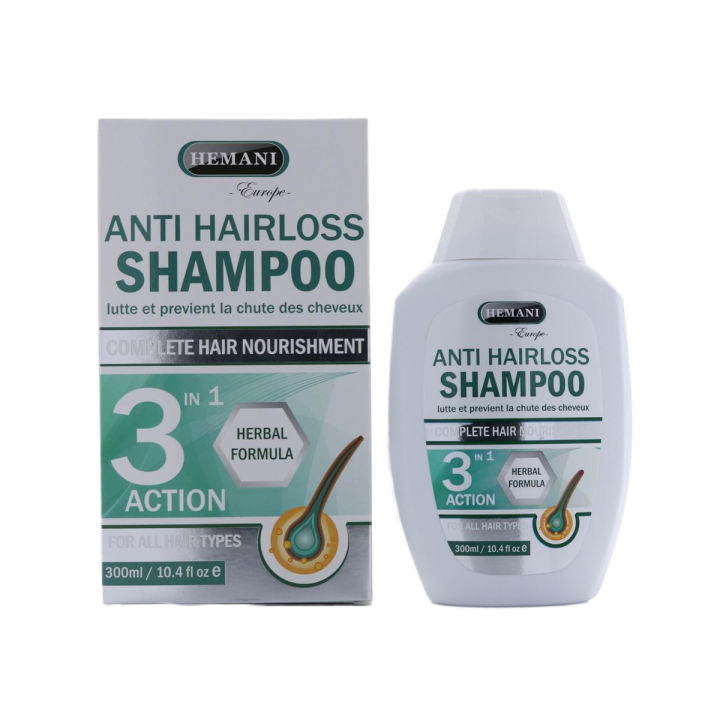 𝗛𝗘𝗠𝗔𝗡𝗜 𝗟𝗜𝗩𝗘 𝗡𝗔𝗧𝗨𝗥𝗔𝗟 - ANTI HAIR LOSS 3 IN 1 SHAMPOO 300ML