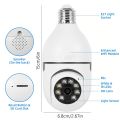 High tech 360 Rotate Auto Tracking 3MP  v380 pro Camera Light Bulb Wireless Wifi PTZ IP Cam Remote Viewing Security E27 Bulb Interface. 