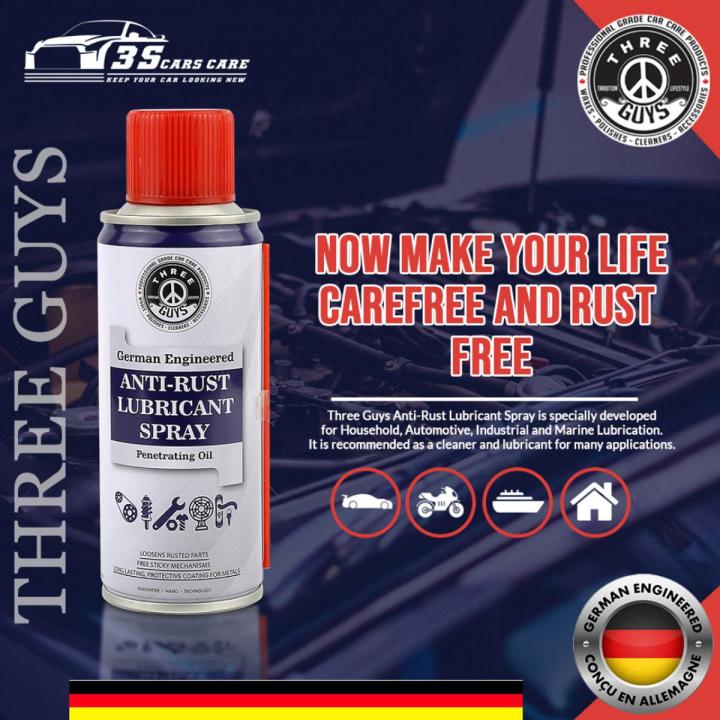THREE%20GUYS%20Anti-Rust%20Lubricant%20Spray%20%7C%20Penetrating%20Oil,%20Rust%20Remover%20&%20Multi-Purpose%20De-Rust%20Spray%20%7C%20German%20Engineered%20200ML%20-%20Image%202