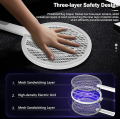 Rechargeable Electric Mosquito Killer Racket 2 In 1 LED Flash Light. 