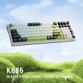 Redragon K686 EISA MAX 98 Keys Wireless Gasket RGB Gaming Keyboard 3-Mode Hot-Swap Socket, Dedicated Knob Control & Custom Linear Switch. 